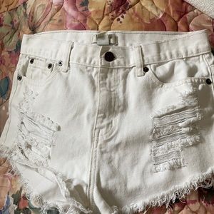 Item #245 Ladies Distressed Denim Shorts